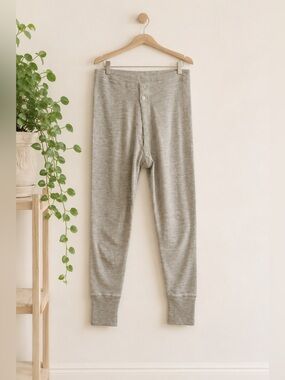 Vtg Italian Wool Thermal Underwear Long Johns Lana Pettinata  Est M Base‎ Layer